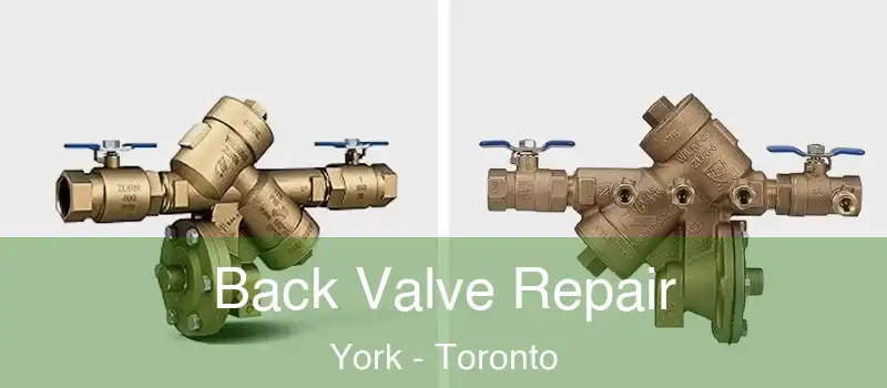 Back Valve Repair York - Toronto