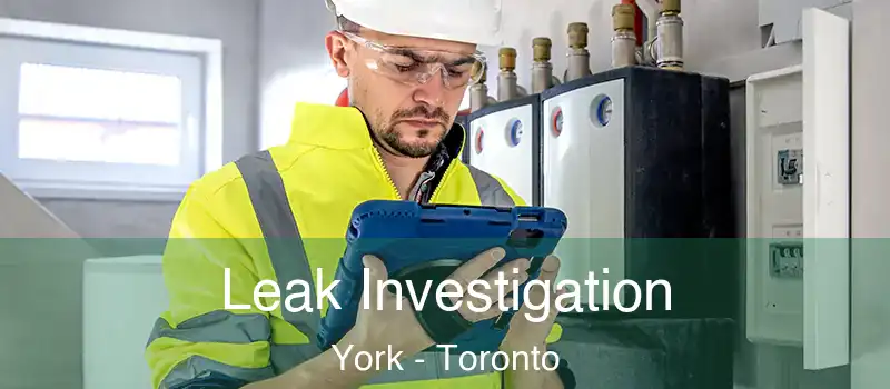 Leak Investigation York - Toronto