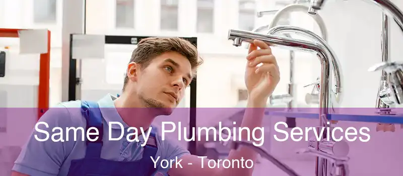 Same Day Plumbing Services York - Toronto